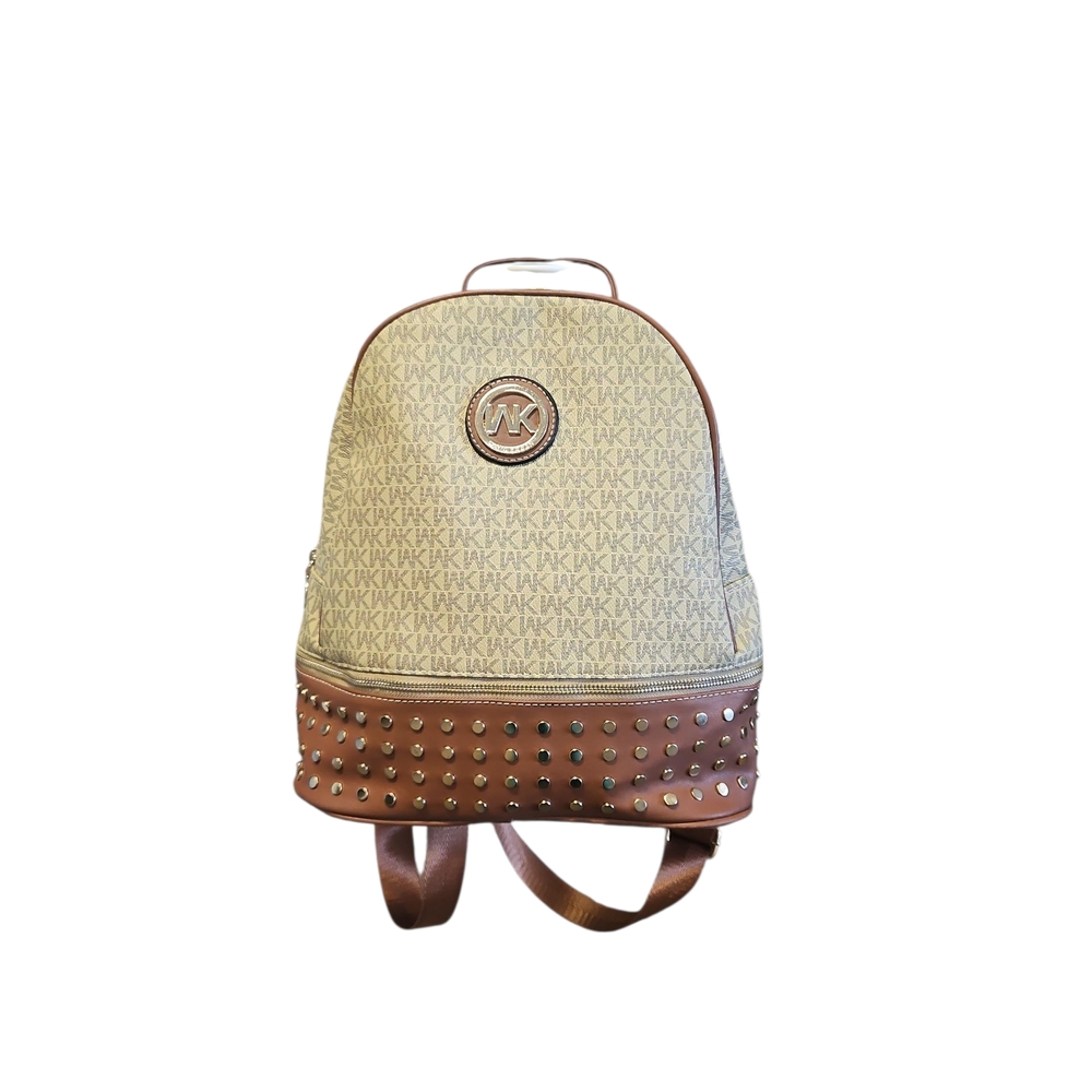 Wendy Keen Cream and Tan Studded Backpack
